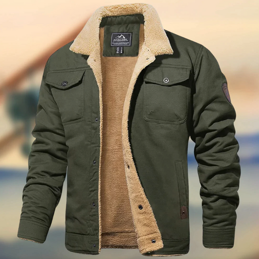 Image of Hayden | Men's Sherpa Collar Casual Jacket