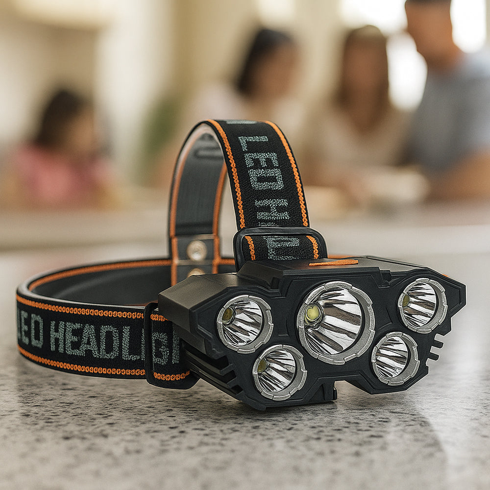 Headlamp 300 lumen 180° adjustable angle - 4 light functions