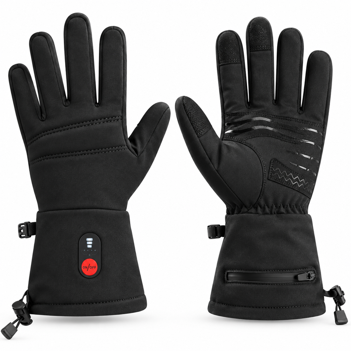 Heated Winter Gloves with USB Heating & Touchscreen – Windproof for Cycling & Work