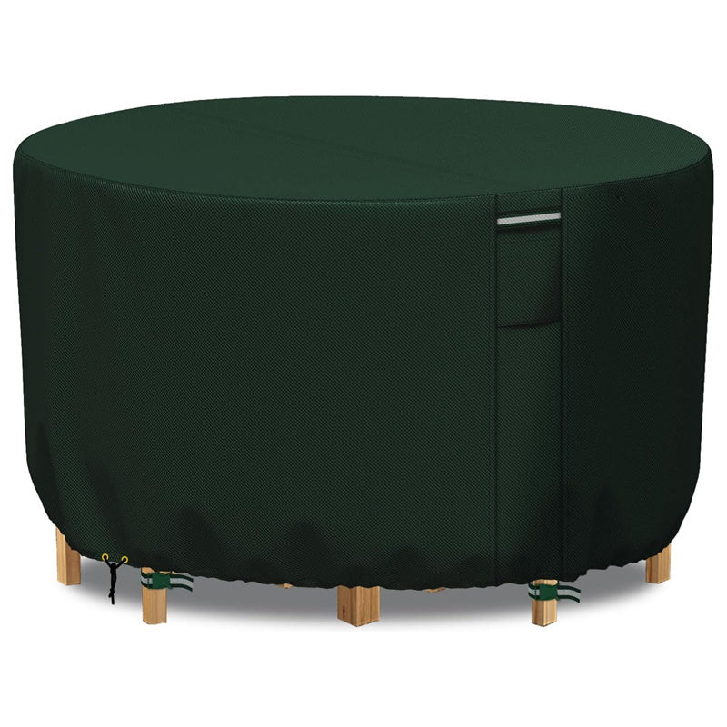 Heavy-Duty Round Outdoor Furniture Cover with Air Vent