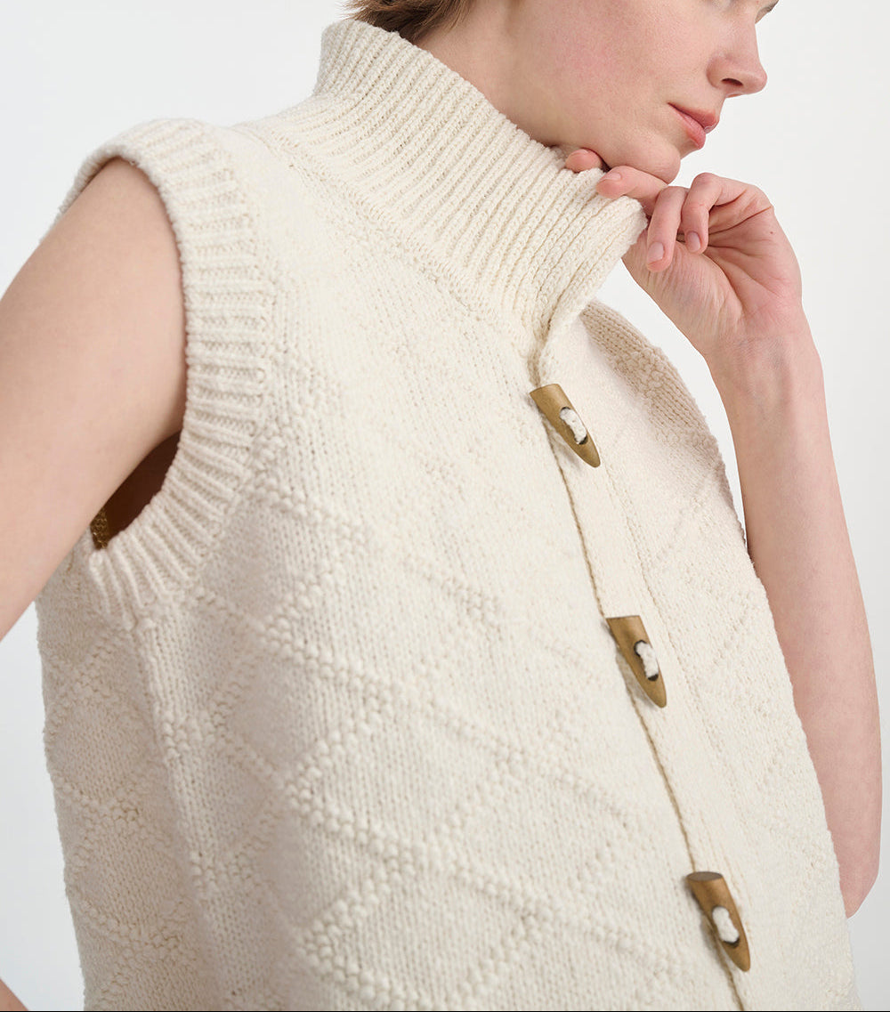 Image of Helen | Women's Button Front Sweater Vest