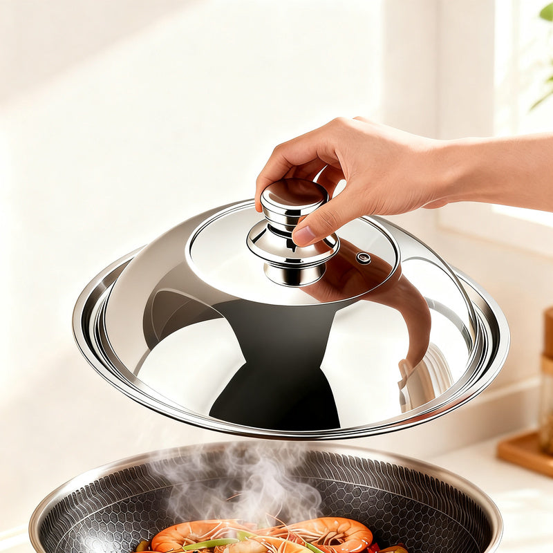 High-Dome 304 Stainless Steel Pot Lid
