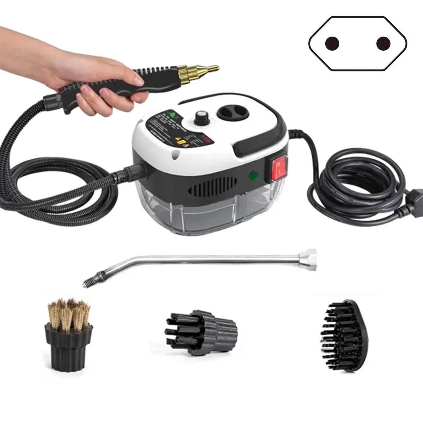 High Pressure Steam Cleaner 1500W - 6 Levels for Home & Kitchen