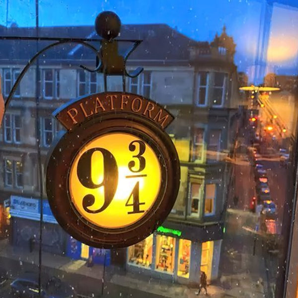 HogwartsGlow | Platform 9 3/4 Wall Lamp – Harry Potter Decor & Warm Glow