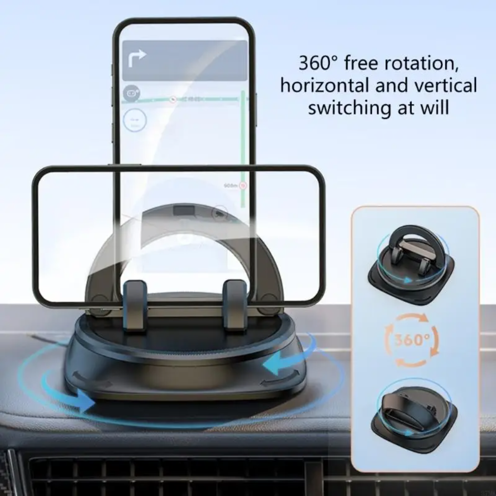 Holder360° MobileHolder: Non-Slip Dashboard Mobile Holder with 360° Rotation