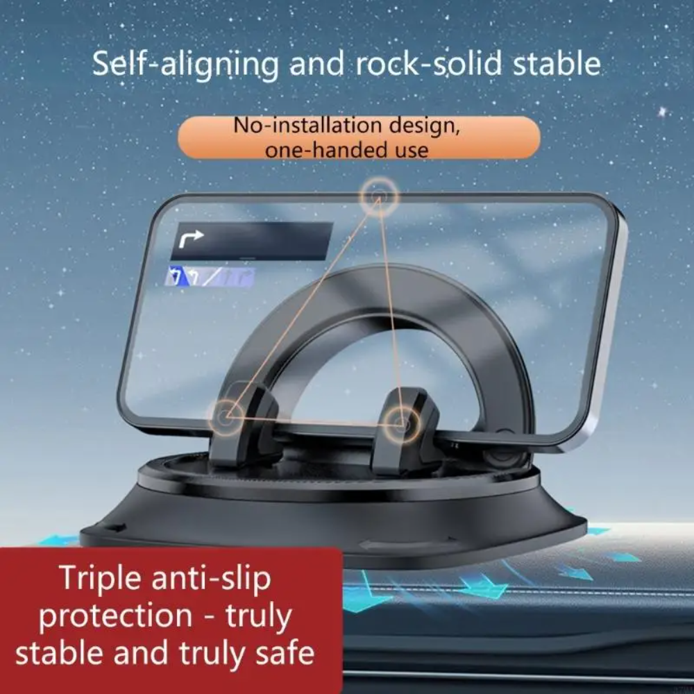 Holder360° MobileHolder: Non-Slip Dashboard Mobile Holder with 360° Rotation