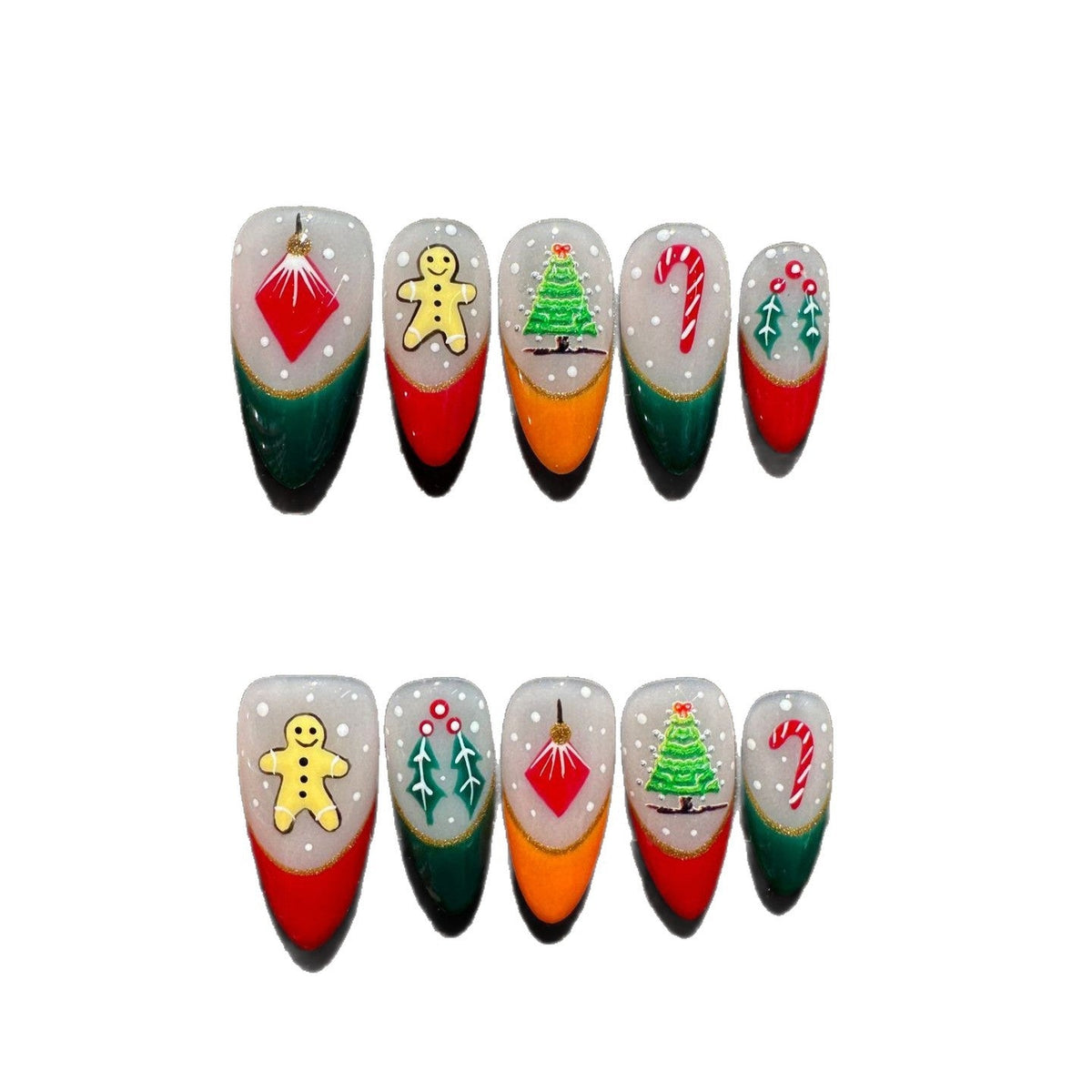 Holiday-Themed Press-On Nail Set