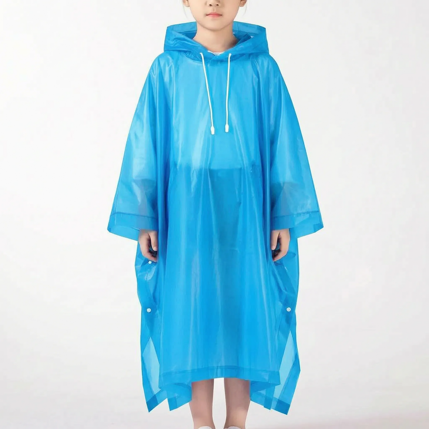 Hooded Kids Pullover Rain Poncho