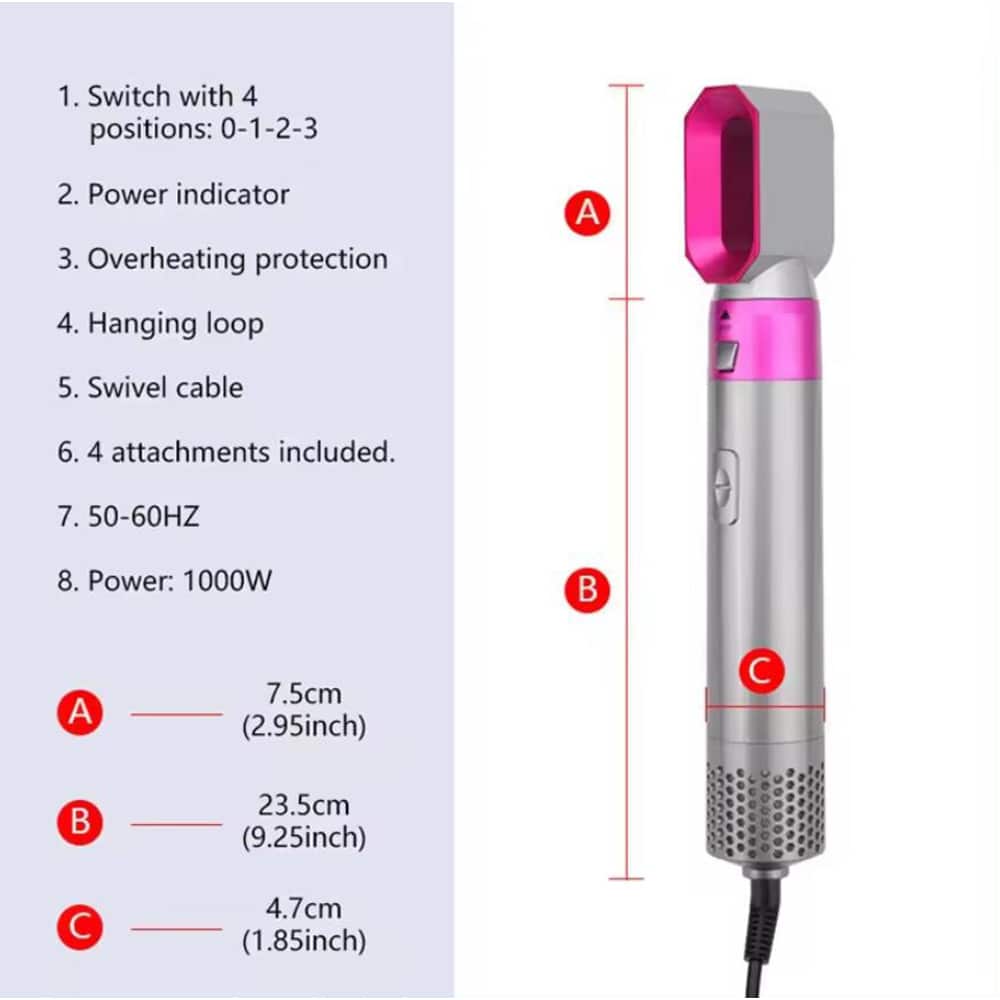 Hot Air Styler 5-in-1 - Style Your Hair Like a Professional