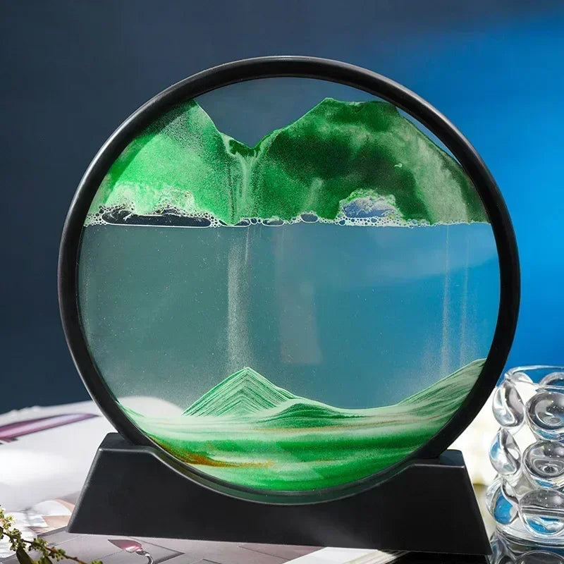 Hourglass Moving Sand Art Picture Soothing Sandscapes