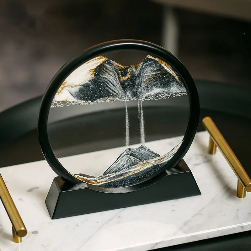 Hourglass Moving Sand Art Picture Soothing Sandscapes