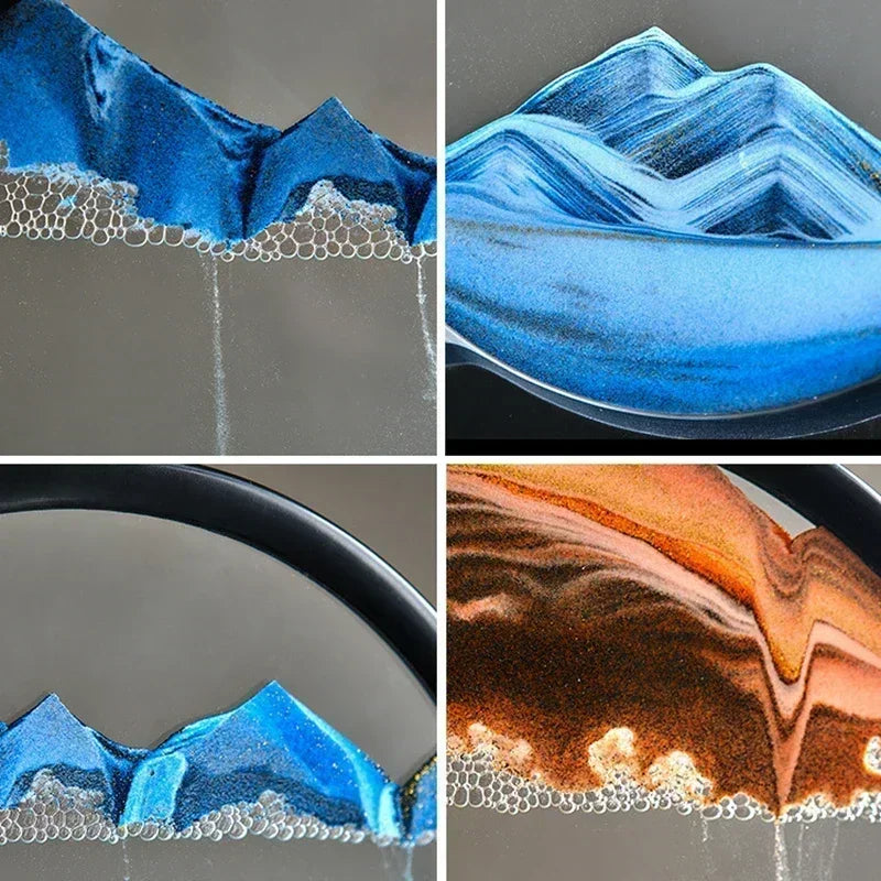 Hourglass Moving Sand Art Picture Soothing Sandscapes