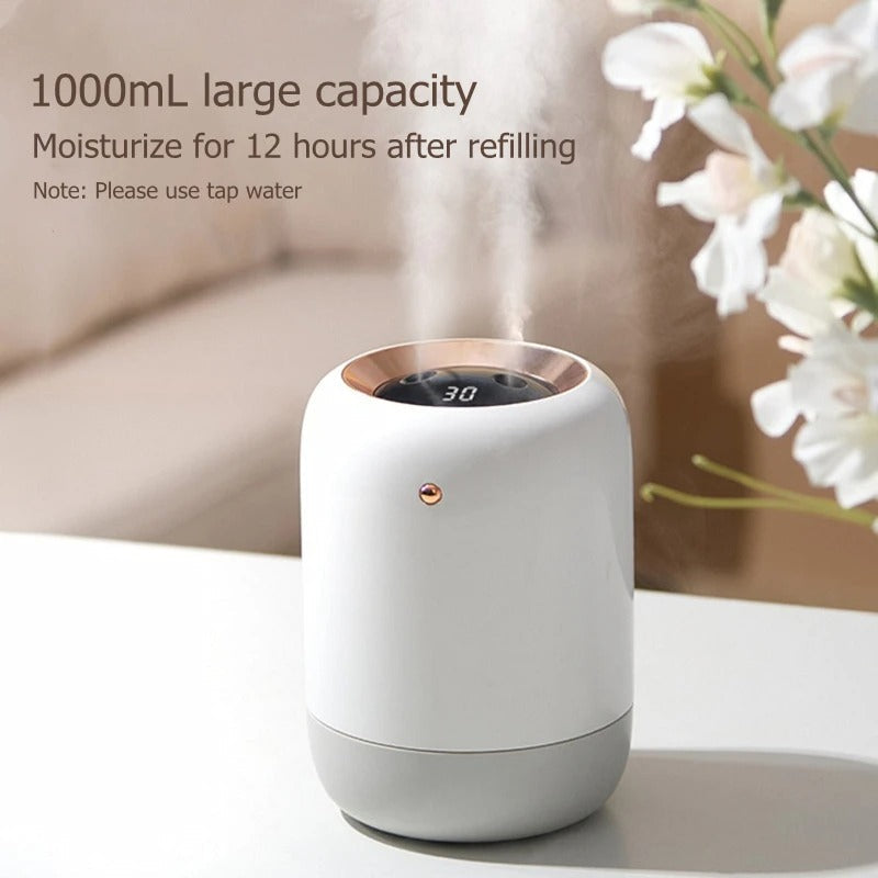 HydraPur UV Air Humidifier – Silent Portable Humidifier with UV Sterilisation for Clean & Comfortable Air