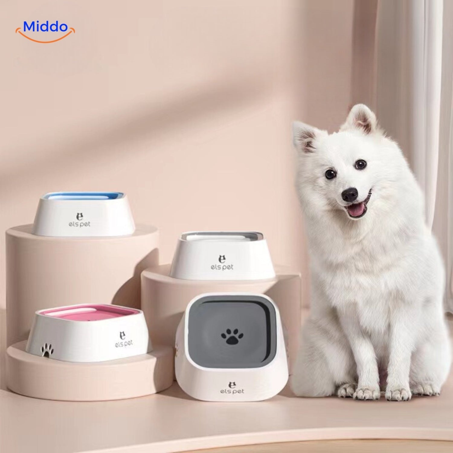 HydroPaws™ Anti-Splash Dog Water Bowl. Prevent Slips, Think of Your Safety!