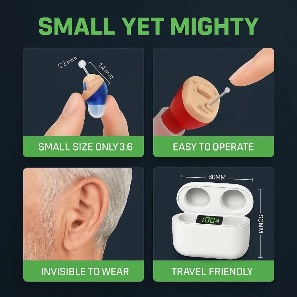 In-Ear Hearing Aids with Crystal Clear Sound – Invisible and Comfortable to Use
