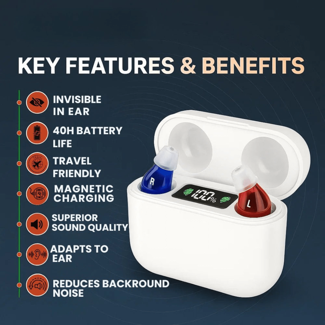In-Ear Hearing Aids with Crystal Clear Sound – Invisible and Comfortable to Use