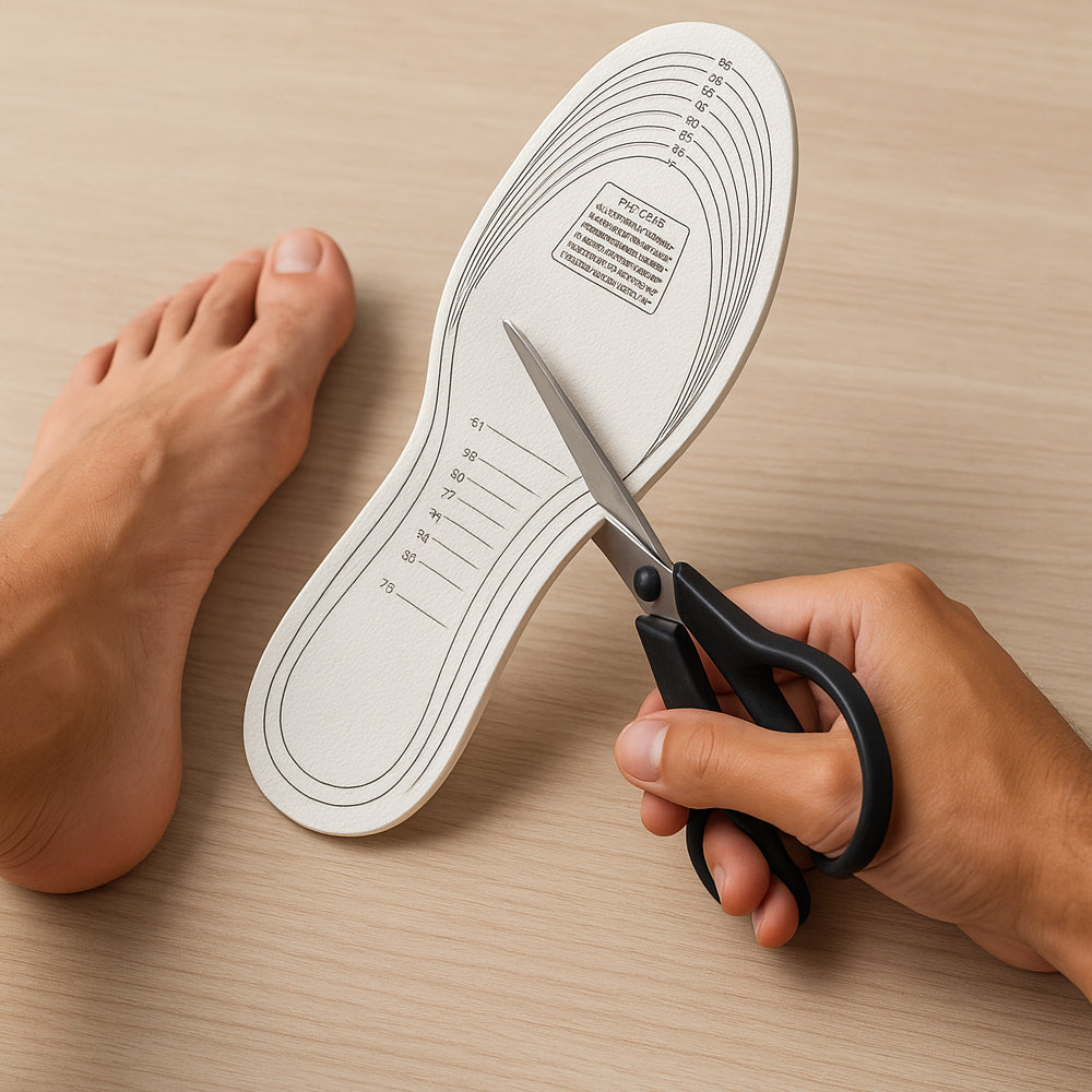 Insoles / Shoe Inserts in Memory Foam - 1 Pair White (One-Size)