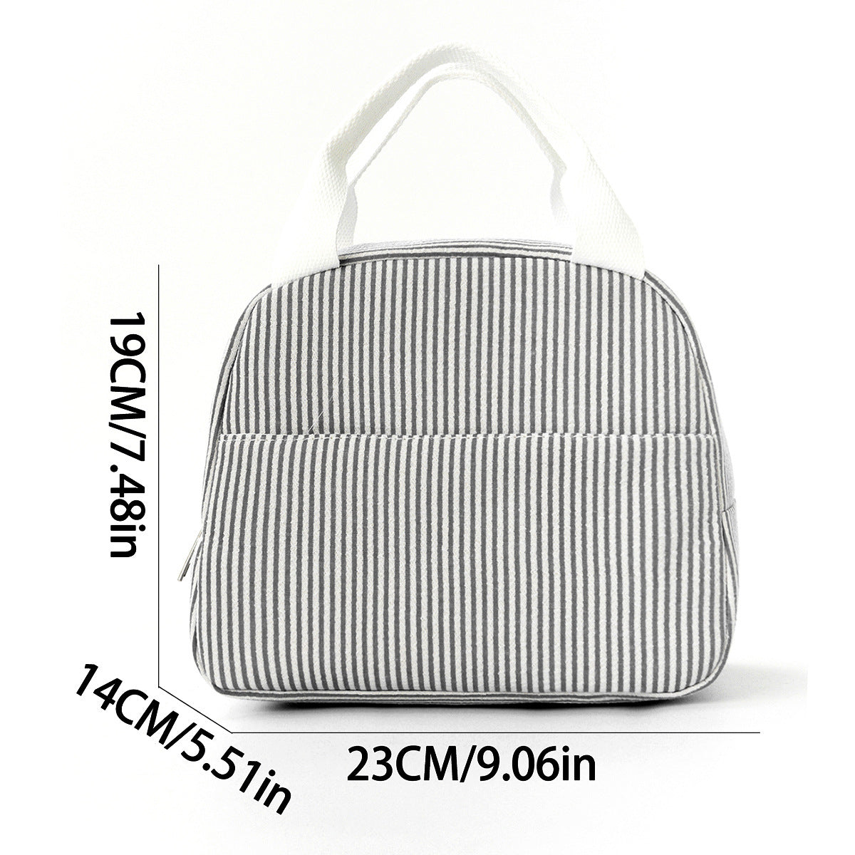 Insulated Lunch Bag with Durable Zipper