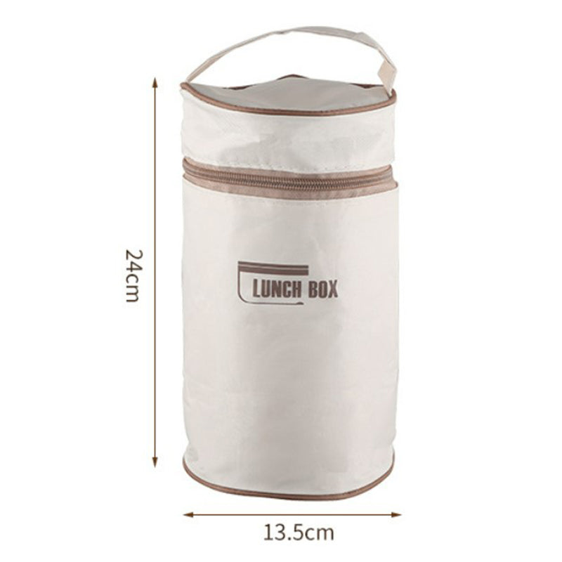 Insulated Lunch Box with Vacuum Sealing - Stainless Steel