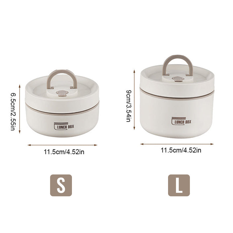 Insulated Lunch Box with Vacuum Sealing - Stainless Steel