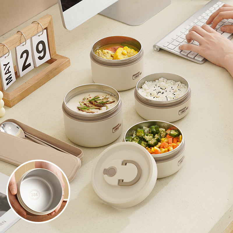 Insulated Lunch Box with Vacuum Sealing - Stainless Steel