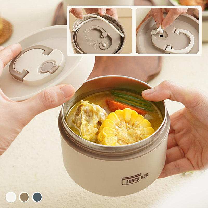 Insulated Lunch Box with Vacuum Sealing - Stainless Steel