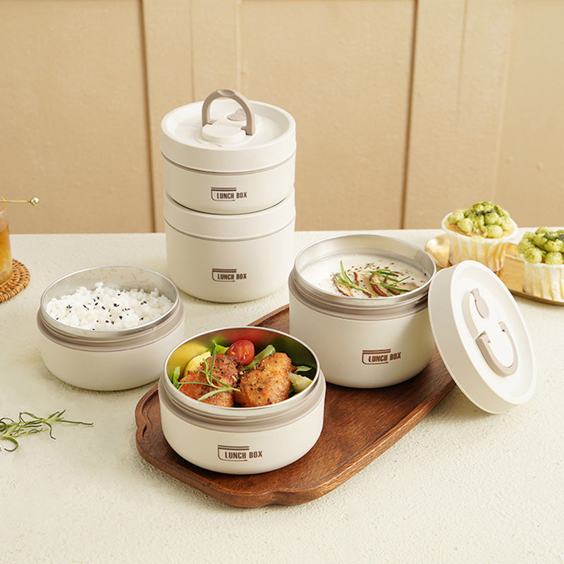 Insulated Lunch Box with Vacuum Sealing - Stainless Steel
