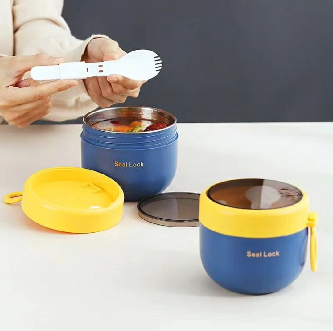 Insulated Stainless Steel Lunch Container – Compact and Leak-Proof Design