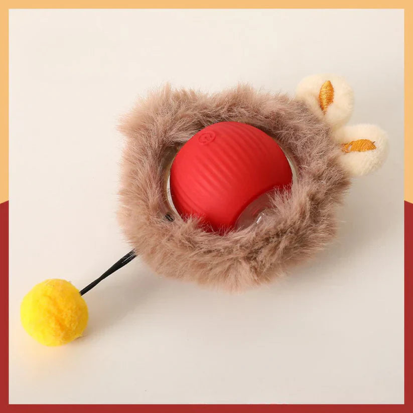 Interactive Play Ball with Tail for Cats