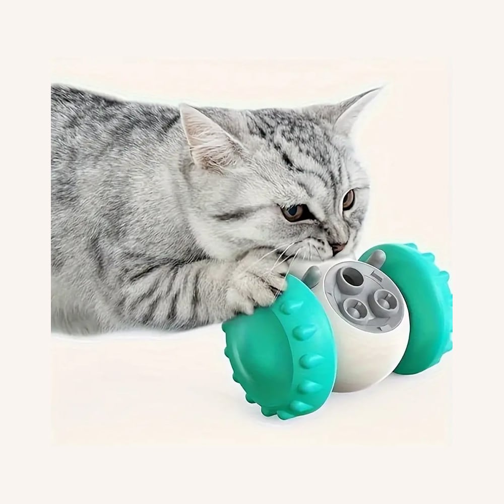 Interactive Robot Feeder Dispenser – Fun for Both Dogs and Cats!