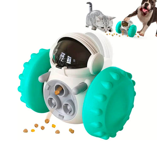 Interactive Robot Feeder Dispenser – Fun for Both Dogs and Cats!