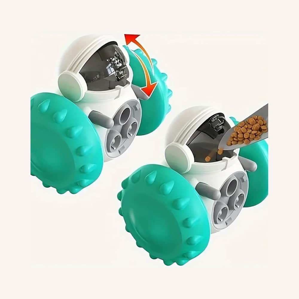 Interactive Robot Feeder Dispenser – Fun for Both Dogs and Cats!