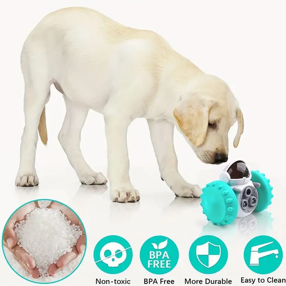 Interactive Robot Feeder Dispenser – Fun for Both Dogs and Cats!