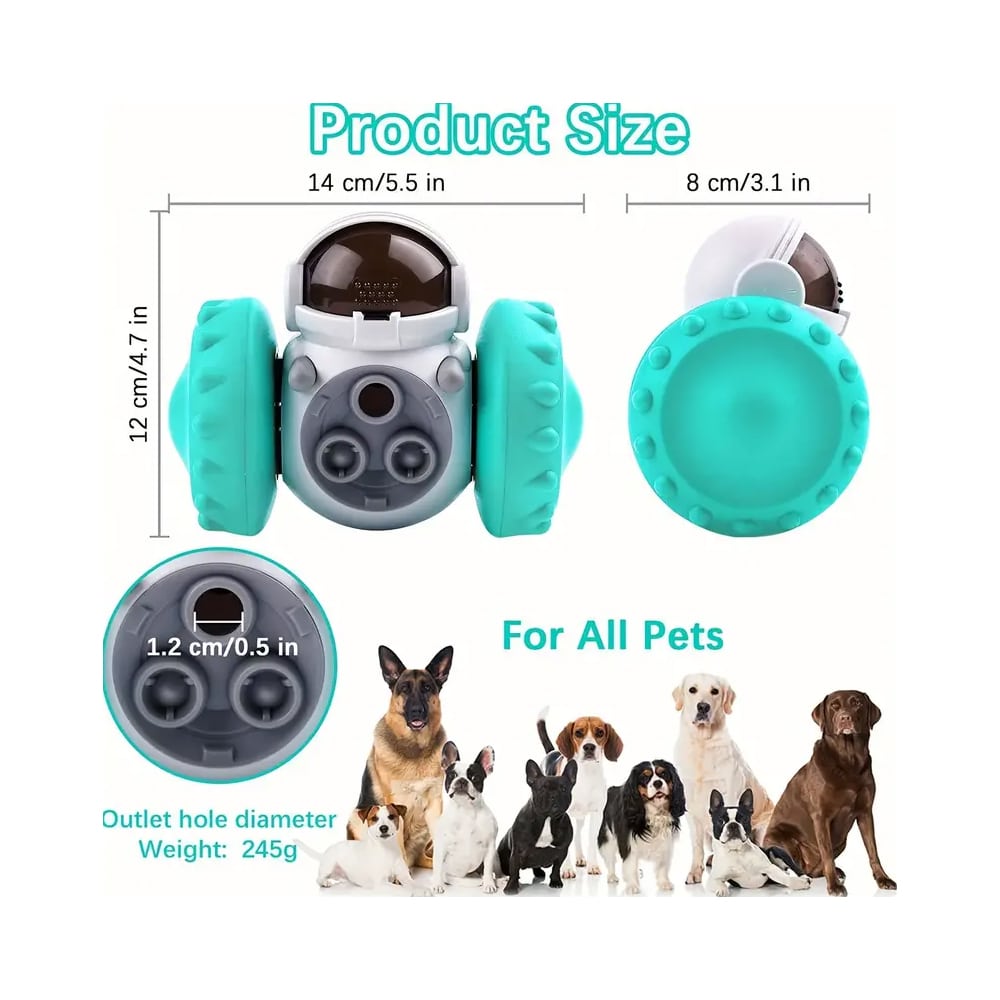 Interactive Robot Feeder Dispenser – Fun for Both Dogs and Cats!