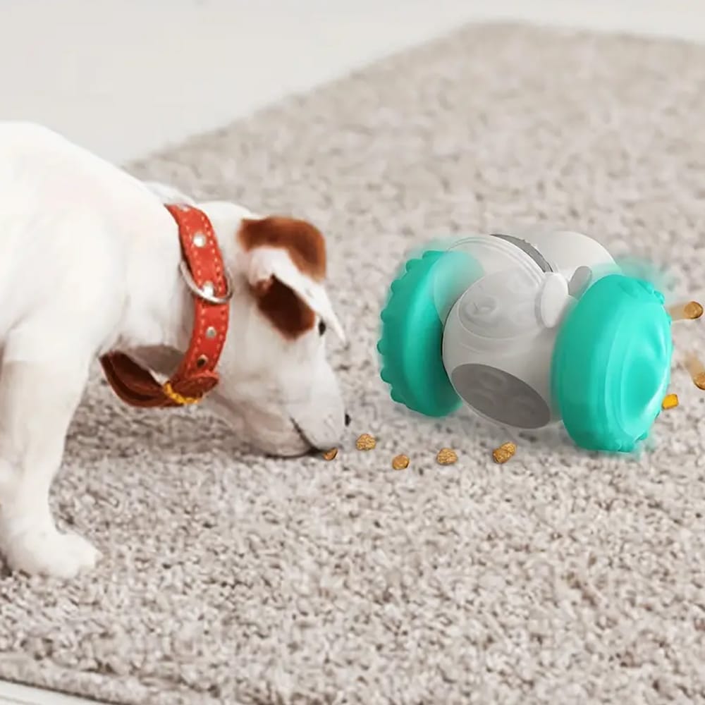 Interactive Robot Feeder Dispenser – Fun for Both Dogs and Cats!