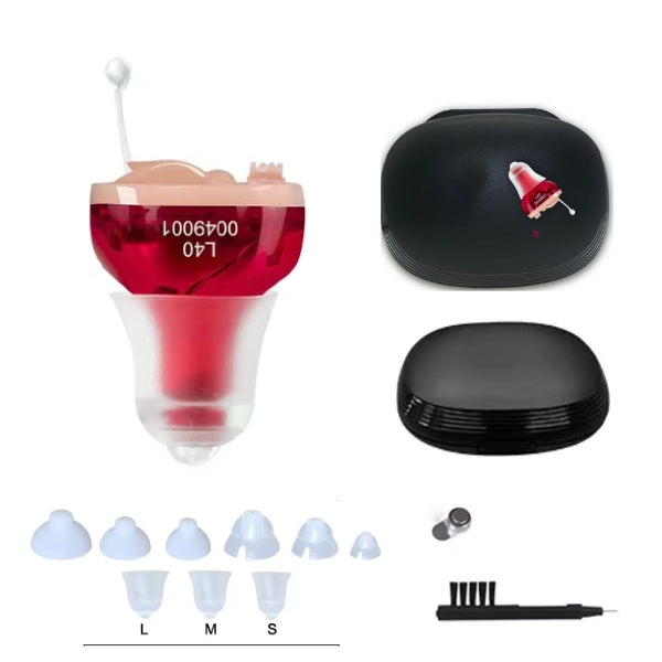 Invisible In-Ear Rechargeable Hearing Aids for Clear Sound