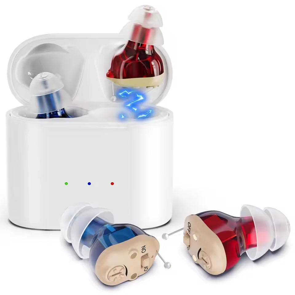 Invisible & Rechargeable Digital Hearing Aids for Discreet Amplification