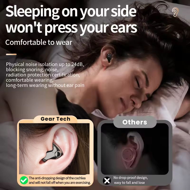 Invisible Wireless Sleep Headphones for Peaceful Nights