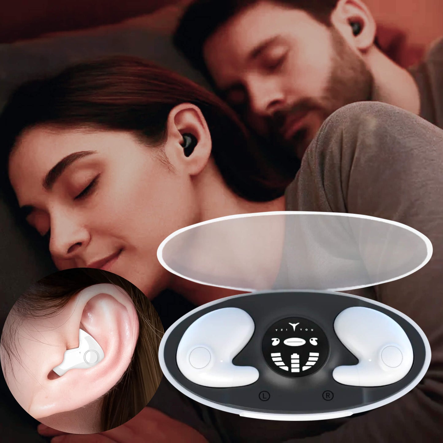 Invisible Wireless Sleep Headphones for Peaceful Nights