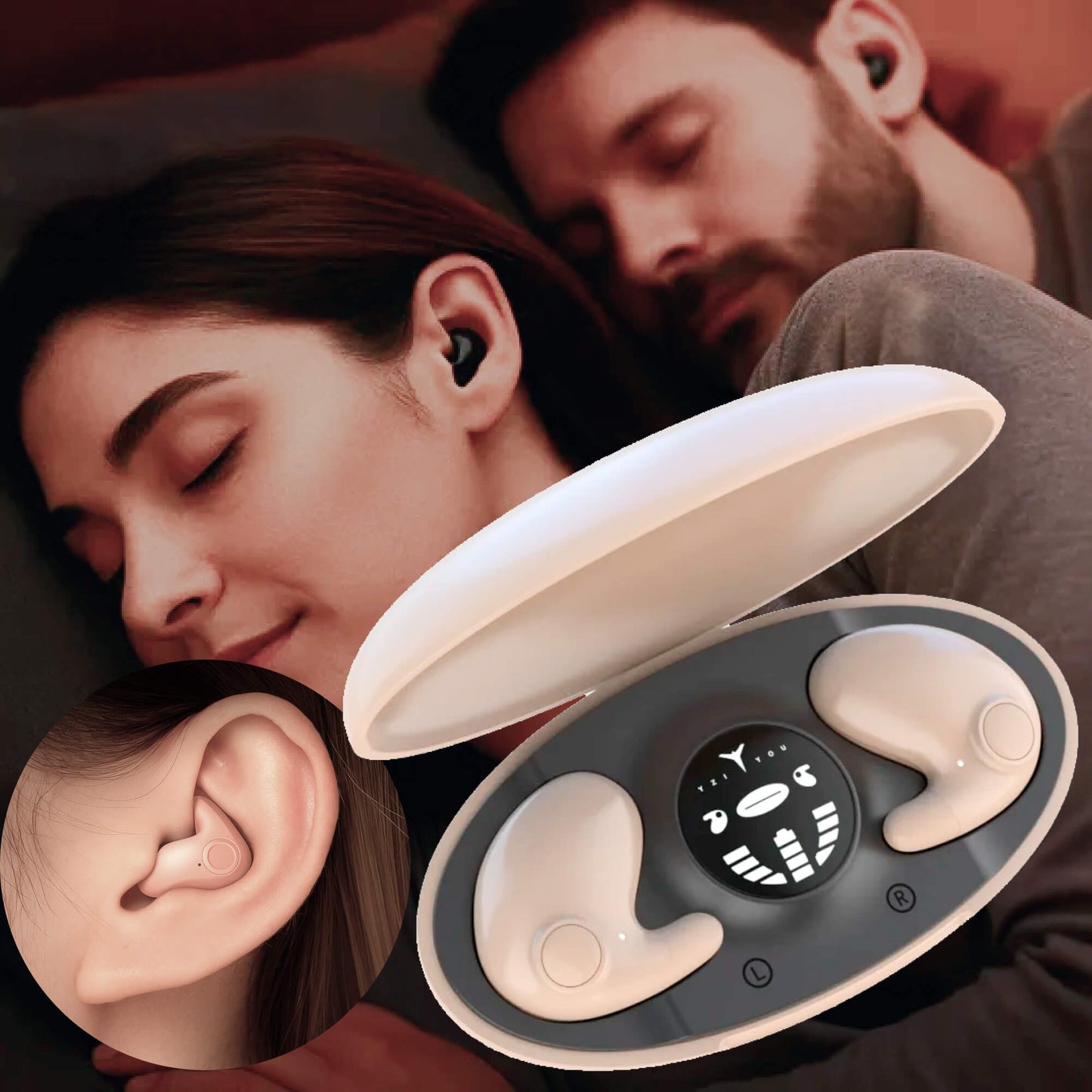 Invisible Wireless Sleep Headphones for Peaceful Nights