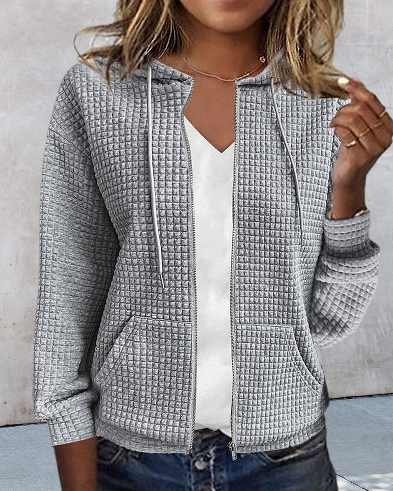 Image of Jane | Women's Zip-Up Casual Hoodie