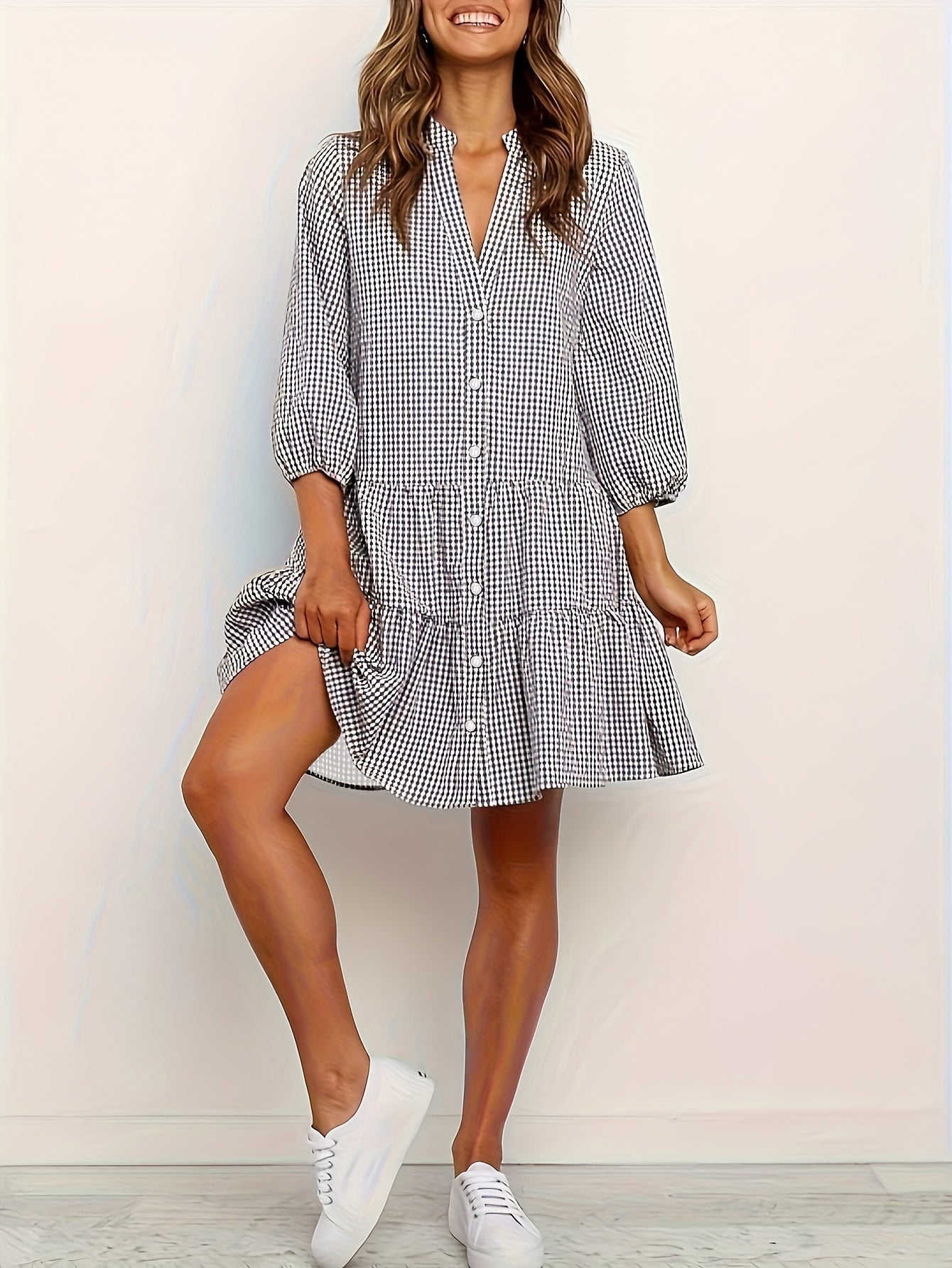 Image of Jasmine | Women's Button-Down Mini Dress
