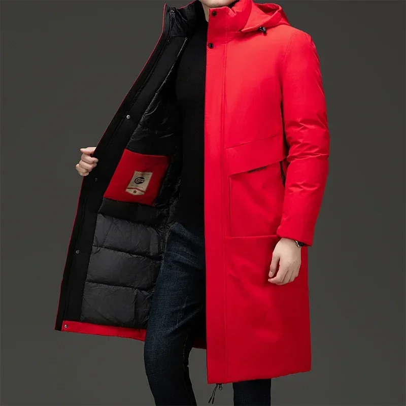 Image of Jasper | Men's Hooded Padded Long Coat