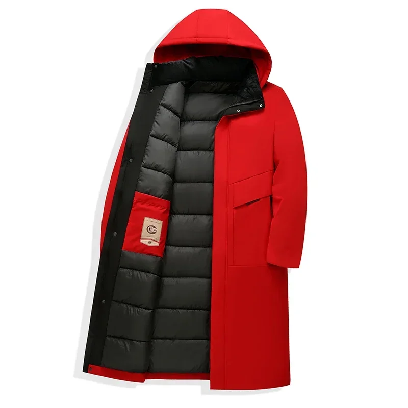Image of Jasper | Men's Hooded Padded Long Coat