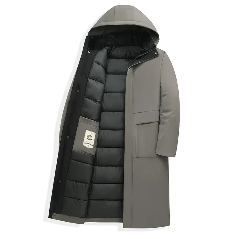 Image of Jasper | Men's Hooded Padded Long Coat