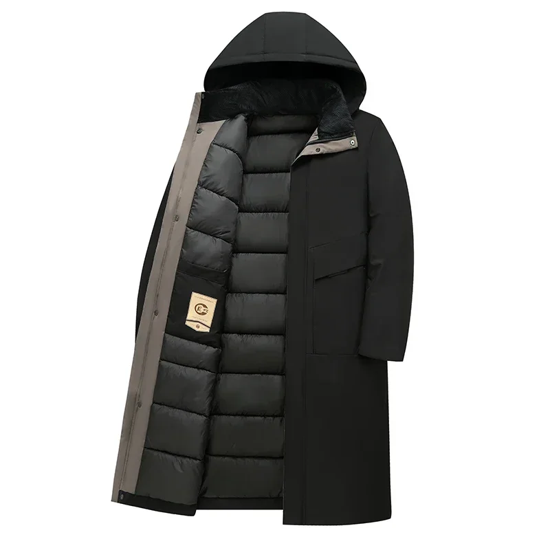Image of Jasper | Men's Hooded Padded Long Coat