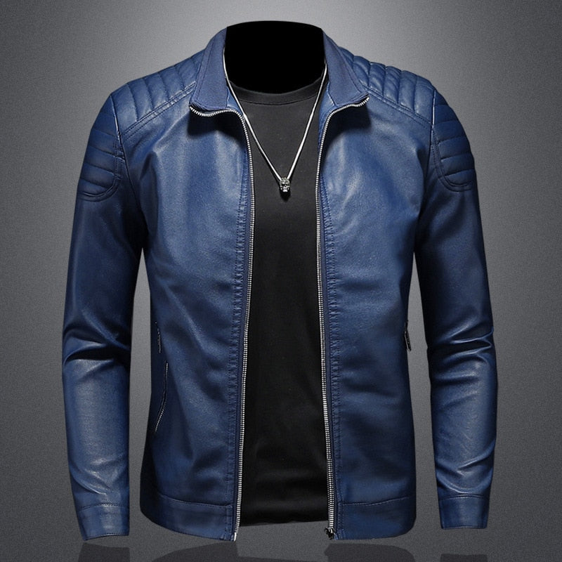 Image of Jay | Men's Slim-Fit Biker Jacket