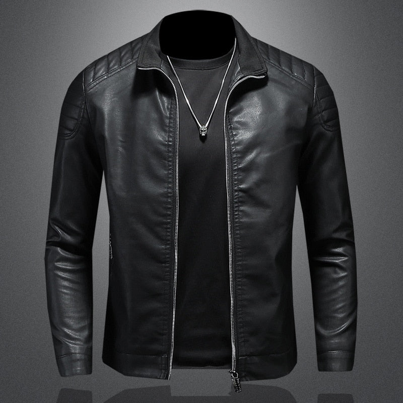Image of Jay | Men's Slim-Fit Biker Jacket
