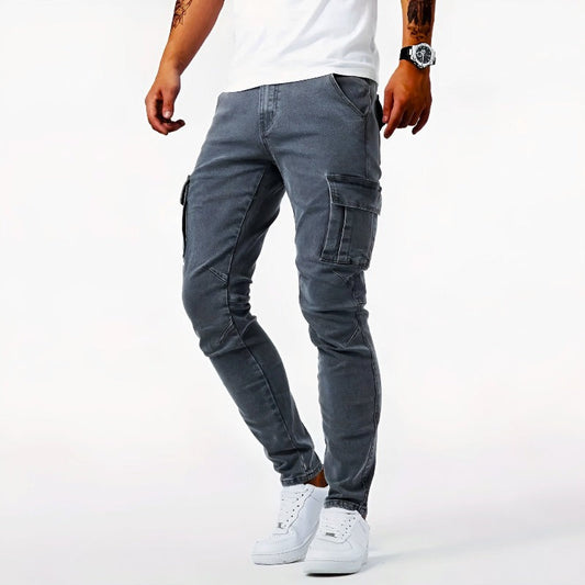 Image of Jayden | Men's Skinny Fit Cargo Trousers