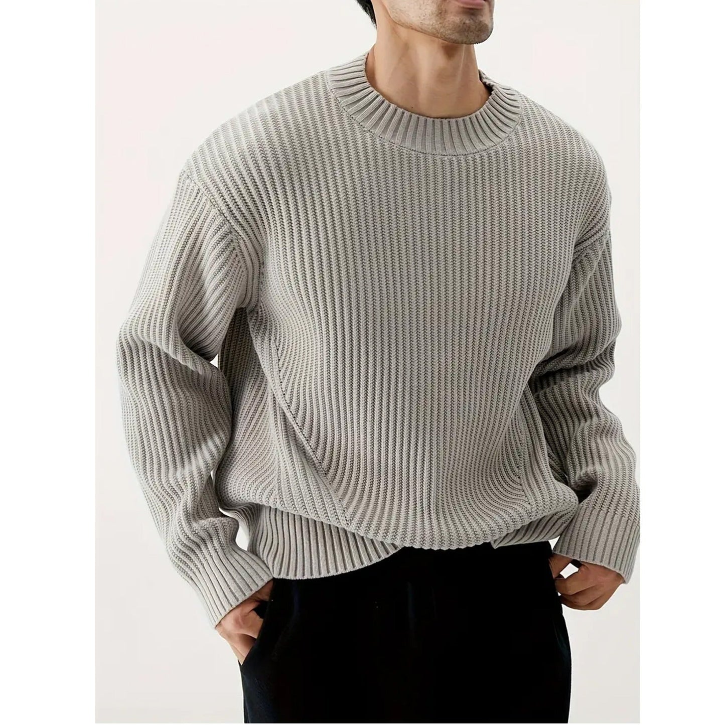 Image of Jesse | Men's Relaxed Fit Crewneck Sweater